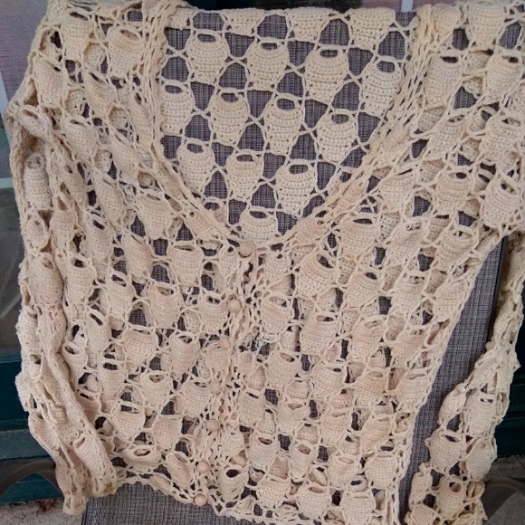 J.Jill Black Knit Hoodie w/Tan WhipStitch Zipper Cardigan Sz Medium VNUC ♥ - Picture 10 of 16